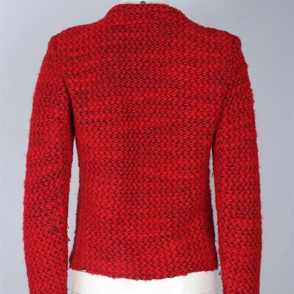 IRO Paris Red Tweed Pattern Jacket - image 3